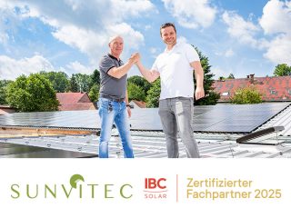 Sunvitec ist zertifizierter IBC SOLAR Fachpartner 2025