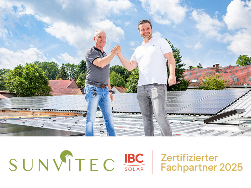 Sunvitec ist zertifizierter IBC SOLAR Fachpartner 2025